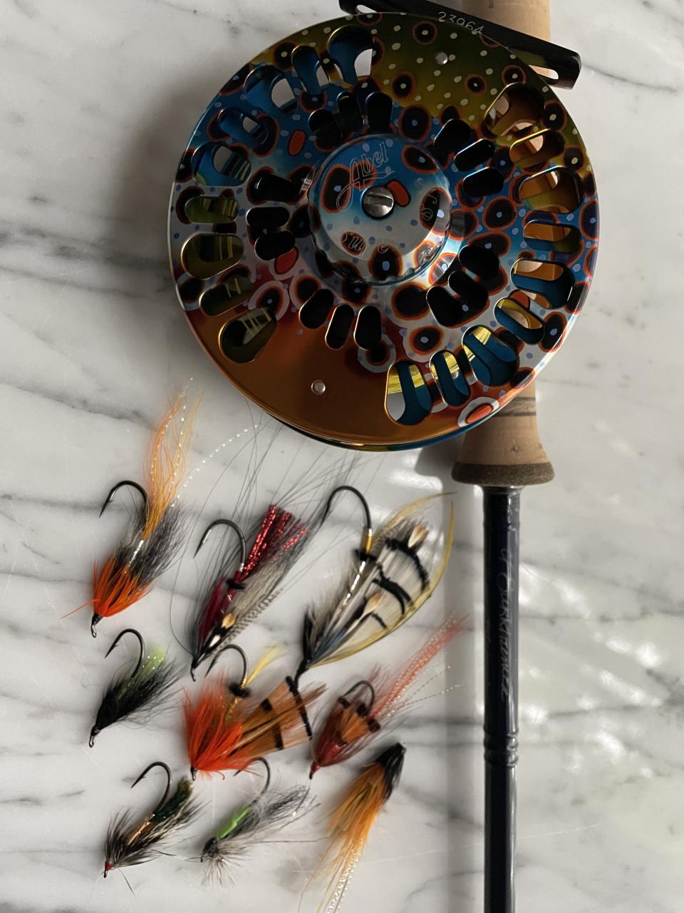 pêche au saumon équipement mouche canne réZin vin spiritueux